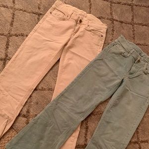 2 pair of corduroy 7 jeans size 26+27